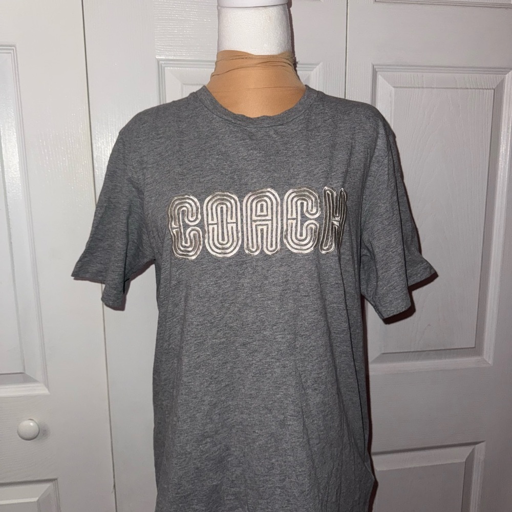Coach Embroidered Coach‎ Print T Shirt Size Medium NWOT